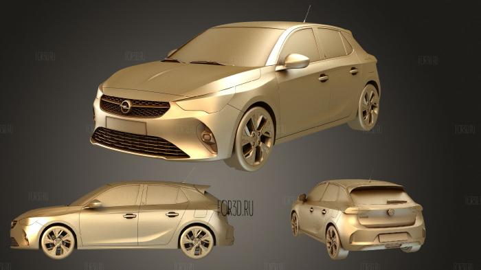 Opel Corsa e 2020 stl model for CNC